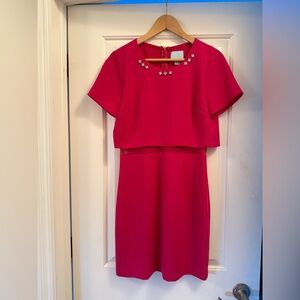 CeCe Fuchsia Dress with Mint Accents